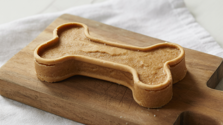 A Peanut butter dog treat