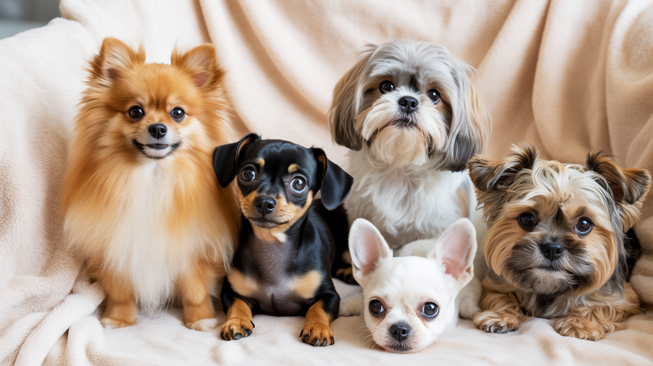 photo of a group of small dogs
